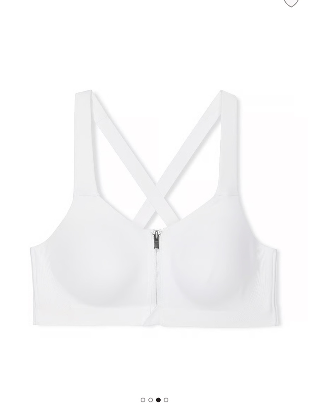 Victoria's Secret VSX Knockout Front Close Sports Bra in Whitr